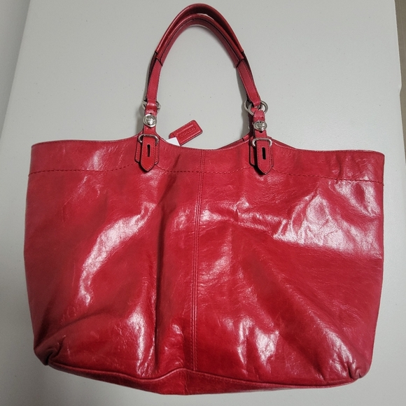 Coach Leather Handmade Tote Shouder Handbag #Z23984. - Picture 3 of 16